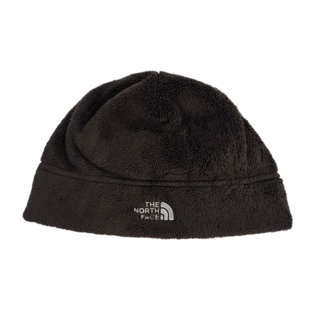 The North Face Fleece Beanie Hat Unisex One Size Brown Winter Warm Outdoors